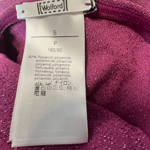 NWT Wolford Shiny Body Mineral Red/Pink Size S - Picture 7 of 9